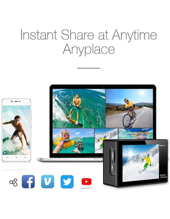 AKASO EK7000 4K30FPS Action Camera Ultra HD Underwater Camera 170