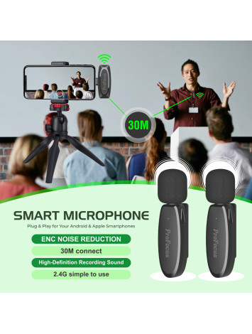 Smart Microphone By ProFocus (AP003) C-Type, Plug & Play For Your Android Smartphones