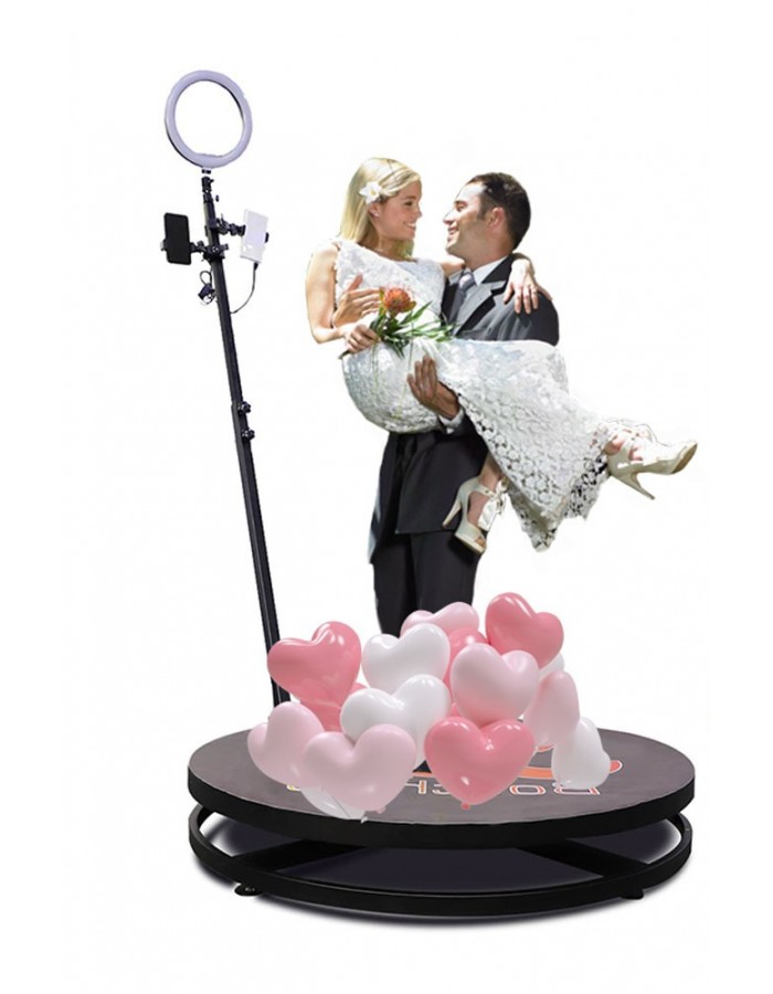 2.5ft Factory Sale Wedding Portable 360 Degree Video Booth Spinner Degree Camera Photo Booth 360 For Product Launch