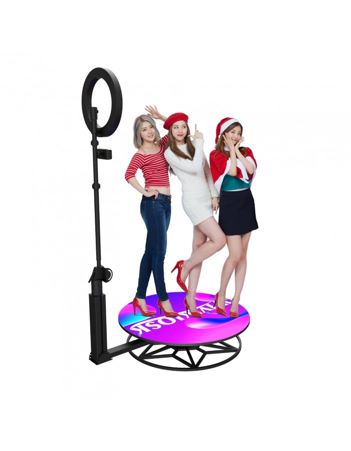 2.5ft Remote Control Wireless Slow Motion Portable Revolve Selfie 360 Spinner Degree Photo Booth 360 Video Booth Machine Video Spinny