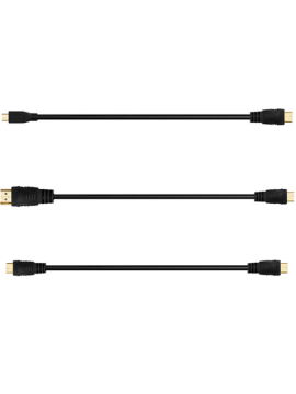 Zhiyun Mini-HDMI To HDMI Type-A, Mini-HDMI To Mini-HDMI And Mini-HDMI To Micro-HDMI Image Transmission Cable Pack Of 3 For Weebill Lab, Crane 3 Lab.