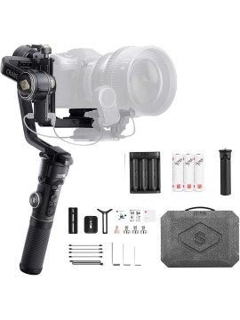 Zhiyun Crane 2S 3-Axis Handheld Gimbal Stabilizer for DSLR Camera Mirrorless Cameras Professional Video Stabilizer Compatible with Sony Nikon Canon Panasonic LUMIX BMPCC 6K 